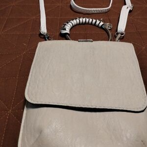 Carlos by Carlos Santana Cream Crossbody Bag